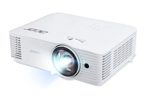 Мултимедиен проектор, Acer Projector S1387n, DLP, Short Throw 0.5, WXGA (1280x800), 4000 ANSI Lumens, 20 000:1, 1x, HDMI 1.4x2, DC Out (5V/1A, USB-A), Component Video (D-sub), RCA, RJ45, RS232, Audio in/out, Speaker 16W, 3.1 kg, 3Y, White