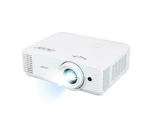 Мултимедиен проектор, Acer Projector P5550, DLP, Full HD (1920x1080), 5200 ANSI Lumens, 18,000:1 Dynamic Black, 1.3X Zoom, LAN RJ45, 2x HDMI (1.4b), DC Out (5V/1.5A, USB-A), RS232, Speaker 10W, Bluelight Shield, 2.75 kg, Bag, 3Y, White