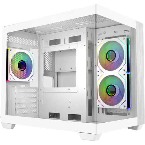 Carcasă CoolerMaster Elite 481 Wood - Albă - 1
