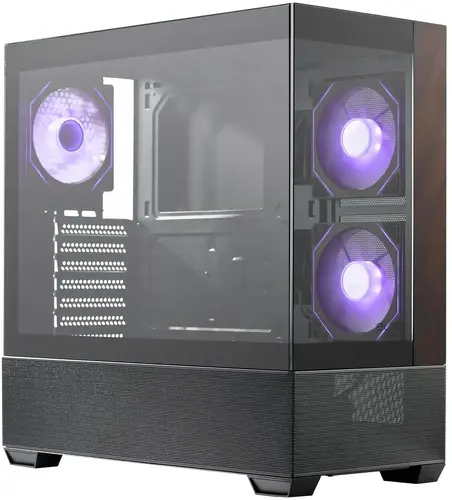 Кутия CoolerMaster Elite 690 Wood - Черна - image 1