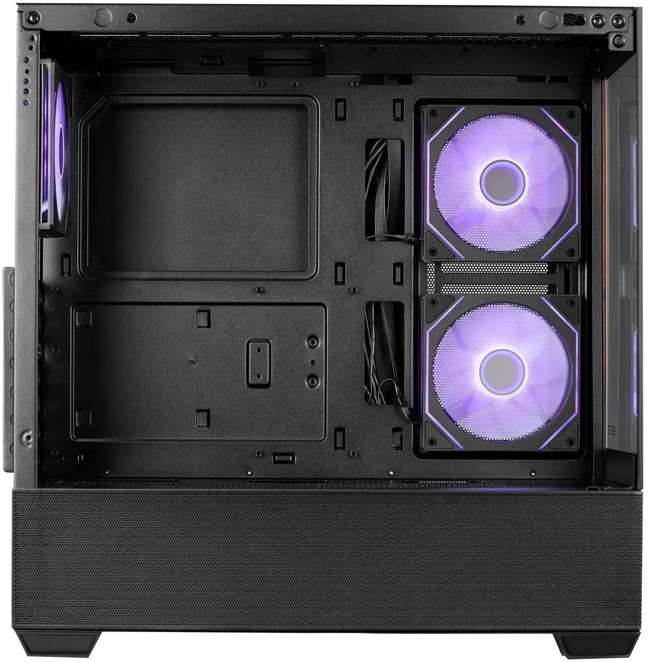 Кутия CoolerMaster Elite 690 Wood - Черна - image 3