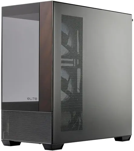 Кутия CoolerMaster Elite 690 Wood - Черна - image 4
