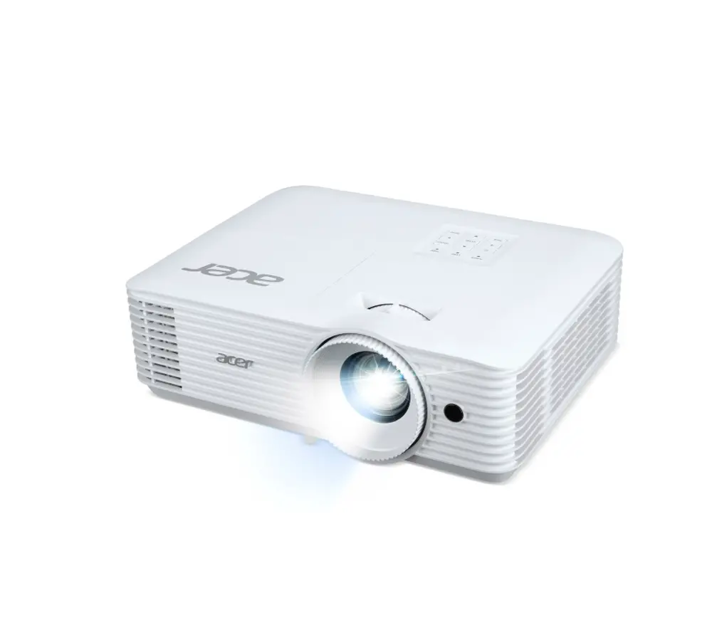 Мултимедиен проектор, Acer Projector P1558i, DLP, Full HD (1920x1080), 5200 ANSI Lumens, 14,000:1 Dynamic Black, 1.3X Zoom, Wireless dongle included, 2x HDMI (1.4b), DC Out (5V/1.5A, USB-A), RS232, Speaker 10W, Bluelight Shield, 2.8 kg, Bag, 3Y, White
