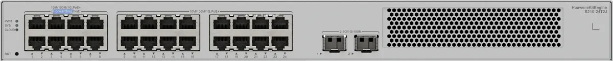 Комутатор Huawei S210-24T2J, 24x1Gb, 2x2.5Gb SFP, L2, 58 Gbit/s - image 1