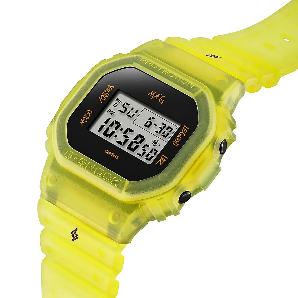 Мъжки часовник Casio G-Shock J Balvin Collaboration - DWE-5600JB-1A9ER - image 1