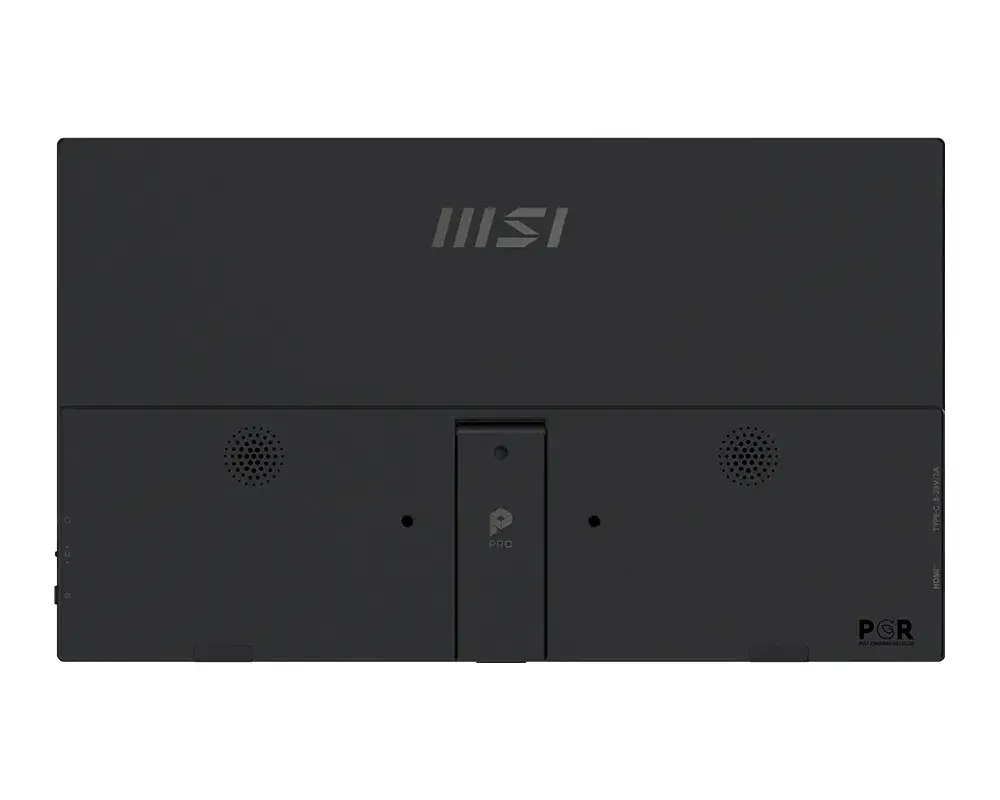 Монитор, MSI PRO MP165 E6 Portable Monitor, 15.6", 4ms, 60Hz IPS, 1920x1080, EyesErgo, Anti-flicker, Less Blue Light, 250nits AG, 16.7M, 1000:1, 2xType-C(15W), HDMI(2.0b), 2x1W, Tilt, VESA 75, Black, 0.78kg - image 2