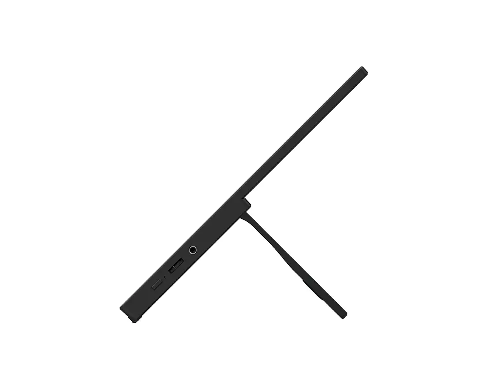 Монитор, MSI PRO MP165 E6 Portable Monitor, 15.6", 4ms, 60Hz IPS, 1920x1080, EyesErgo, Anti-flicker, Less Blue Light, 250nits AG, 16.7M, 1000:1, 2xType-C(15W), HDMI(2.0b), 2x1W, Tilt, VESA 75, Black, 0.78kg - image 6