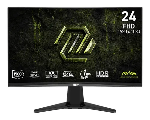 Οθόνη, MSI MAG 245C X24 οθόνη gaming, 23.6", 1ms, 240Hz καμπύλη 1500R VA, 1920x1080, AMD FreeSyncPremium, AI Vision, Console Mode, HDR Ready, 300nits - 1