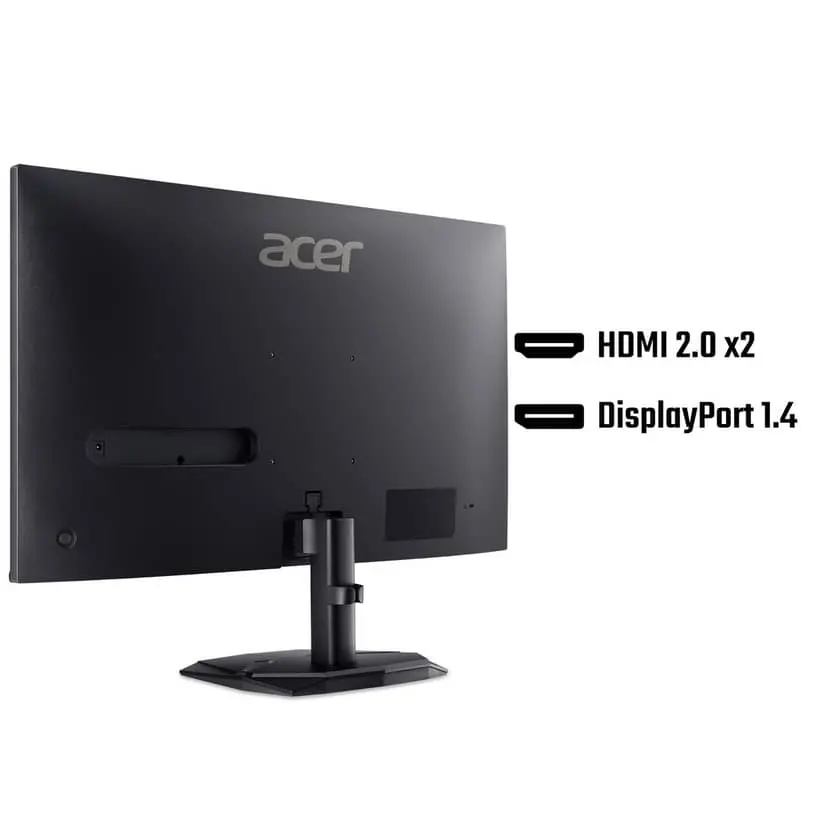 Монитор, Acer Nitro KG240YW3bmiipx, 23.8'', FHD (1920X1080) IPS, ZeroFrame, FreeSync Premium 240Hz, 1ms/0.5ms GTG, 100M:1, 250nits, 99% sRGB, 2xHDMI, DP, Audio out, Speakers, Tilt, Vesa, Black - image 2