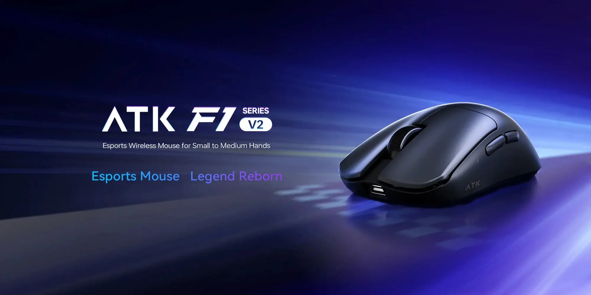 ATK професионална геймърска мишка Wireless Gaming Mouse F1 Ultimate 2.0 - 8K, White - image 1