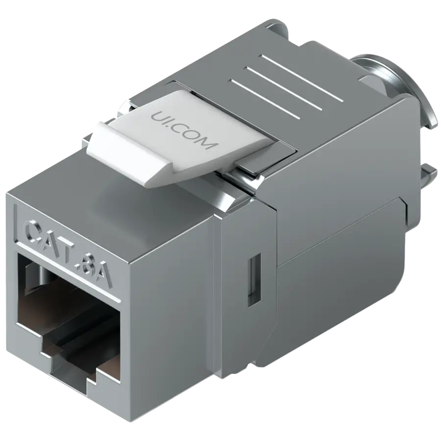 Ubiquiti UniFi UACC-Keystone-Jack-C6A Toolless keystone for terminating a Cat6A Ethernet jack without the use of a punch-down or crimping tool, (12) Keystone Jacks per pack
