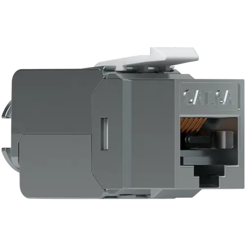 Ubiquiti UniFi UACC-Keystone-Jack-C6A Toolless keystone for terminating a Cat6A Ethernet jack without the use of a punch-down or crimping tool, (12) Keystone Jacks per pack - image 1