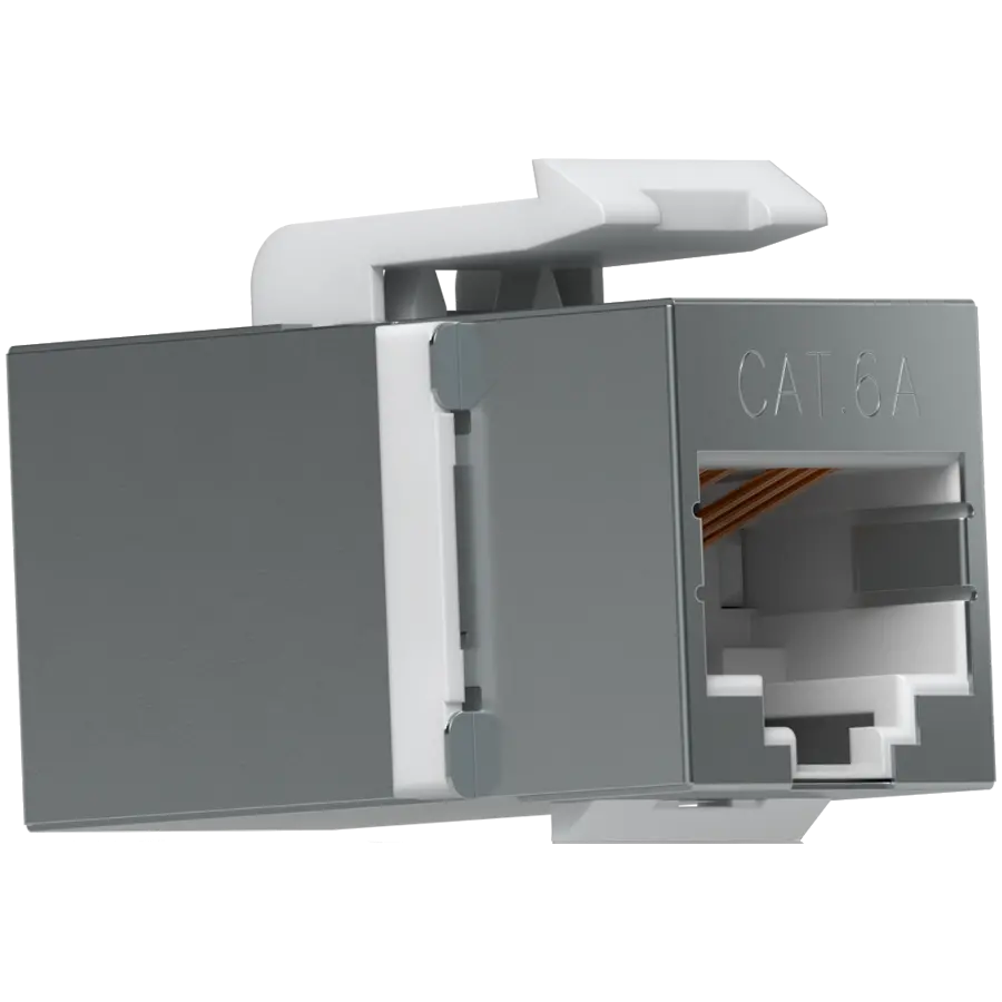 Ubiquiti UniFi UACC-Keystone-Jack-C6A Toolless keystone for terminating a Cat6A Ethernet jack without the use of a punch-down or crimping tool, (12) Keystone Jacks per pack - image 2