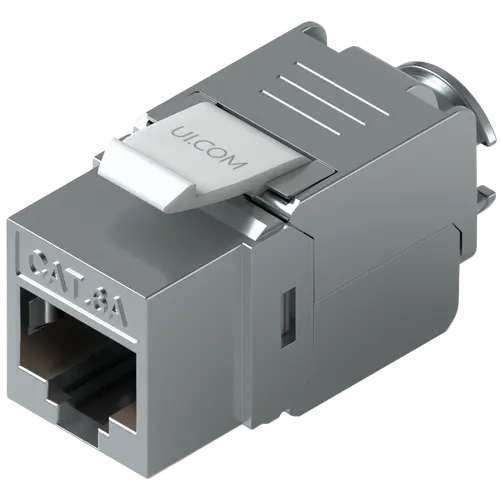 Ubiquiti UniFi UACC-Keystone-Jack-C6A Toolless keystone for terminating a Cat6A Ethernet jack without the use of a punch-down or crimping tool, (12) Keystone Jacks per pack