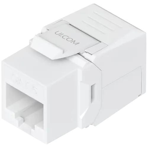 Ubiquiti UniFi UACC-Keystone-Jack-C6 keystone for terminating a Cat6 Ethernet jack without the use of a punch-down or crimping too, (12) Keystone Jacks per pack