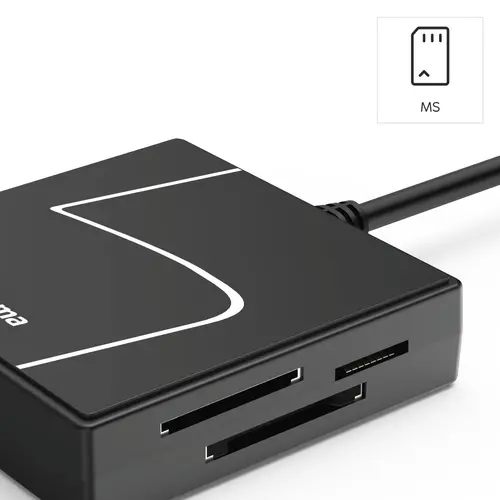 HAMA Четец за карти USB, USB-A, с USB-C адаптер, USB 3.2 Gen1, SD/micro-SD/CF/MS - image 11