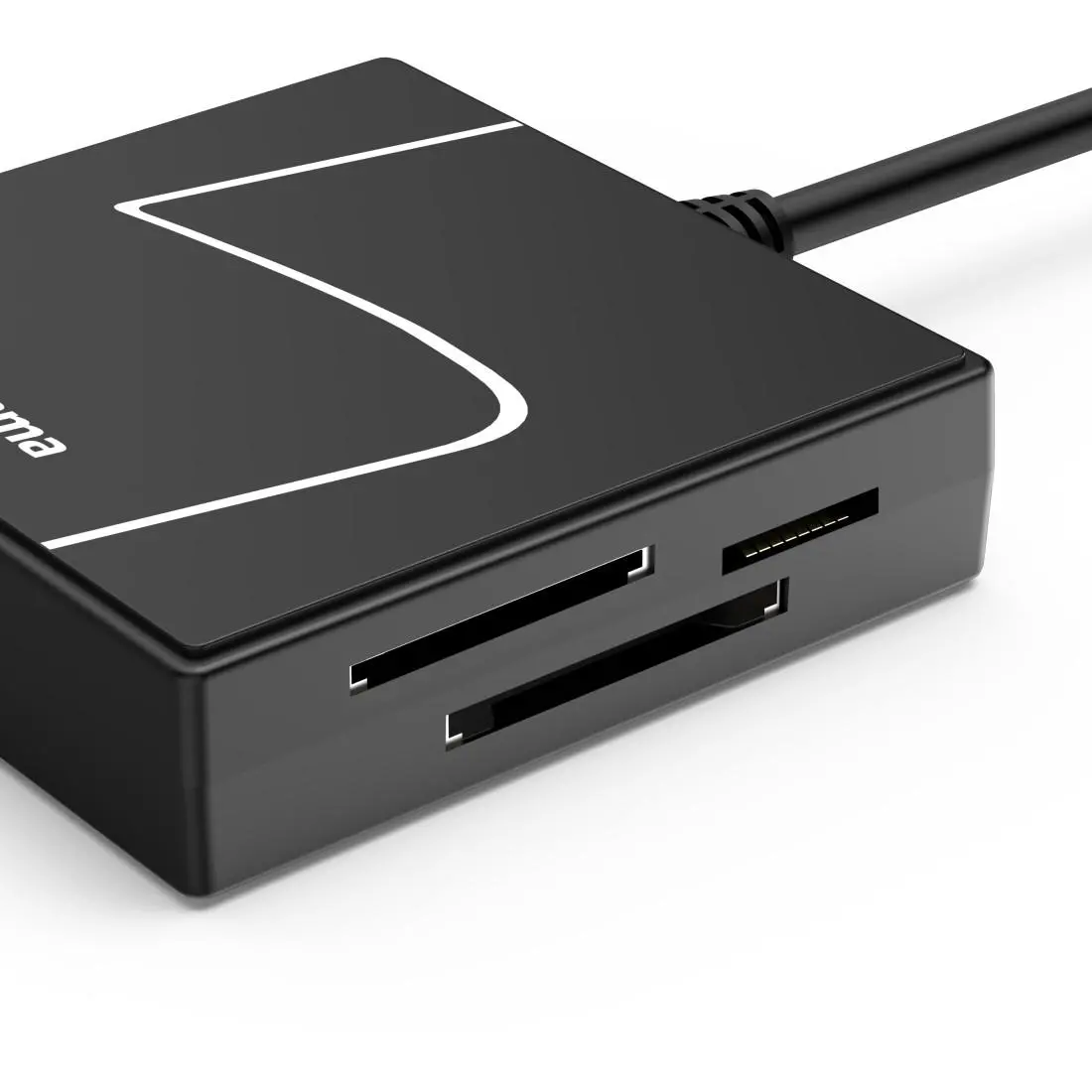 HAMA Четец за карти USB, USB-A, с USB-C адаптер, USB 3.2 Gen1, SD/micro-SD/CF/MS - image 7