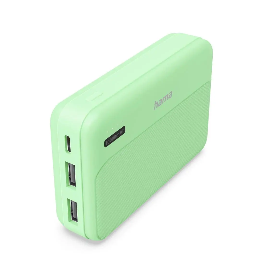HAMA Външна батерия "Pocket 10", 10000 mAh, Изходи: 2x USB-A, зелена - image 4