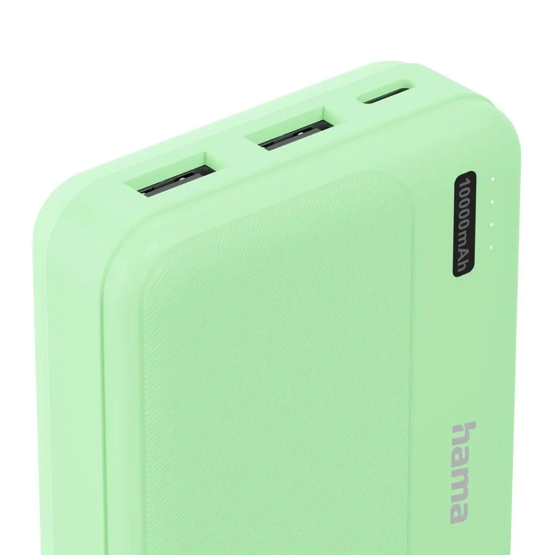 HAMA Външна батерия "Pocket 10", 10000 mAh, Изходи: 2x USB-A, зелена - image 6