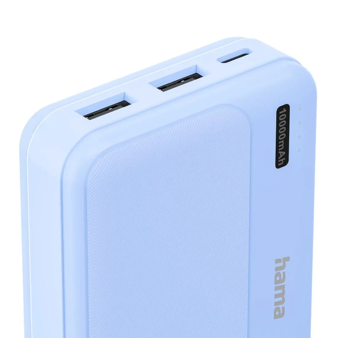 HAMA Външна батерия "Pocket 10", 10000 mAh, Изходи: 2x USB-A, син - image 6