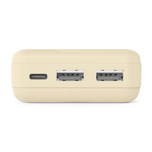HAMA Външна батерия "Pocket 10", 10000 mAh, Изходи: 2x USB-A, бежов - image 1
