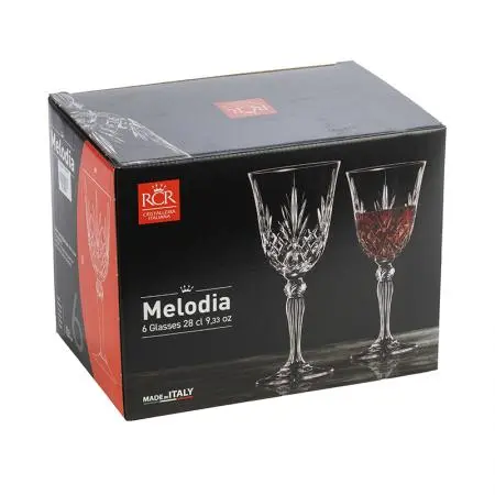Комплект 6 чаши за червено вино RCR Italy, колекция Melodia - image 3