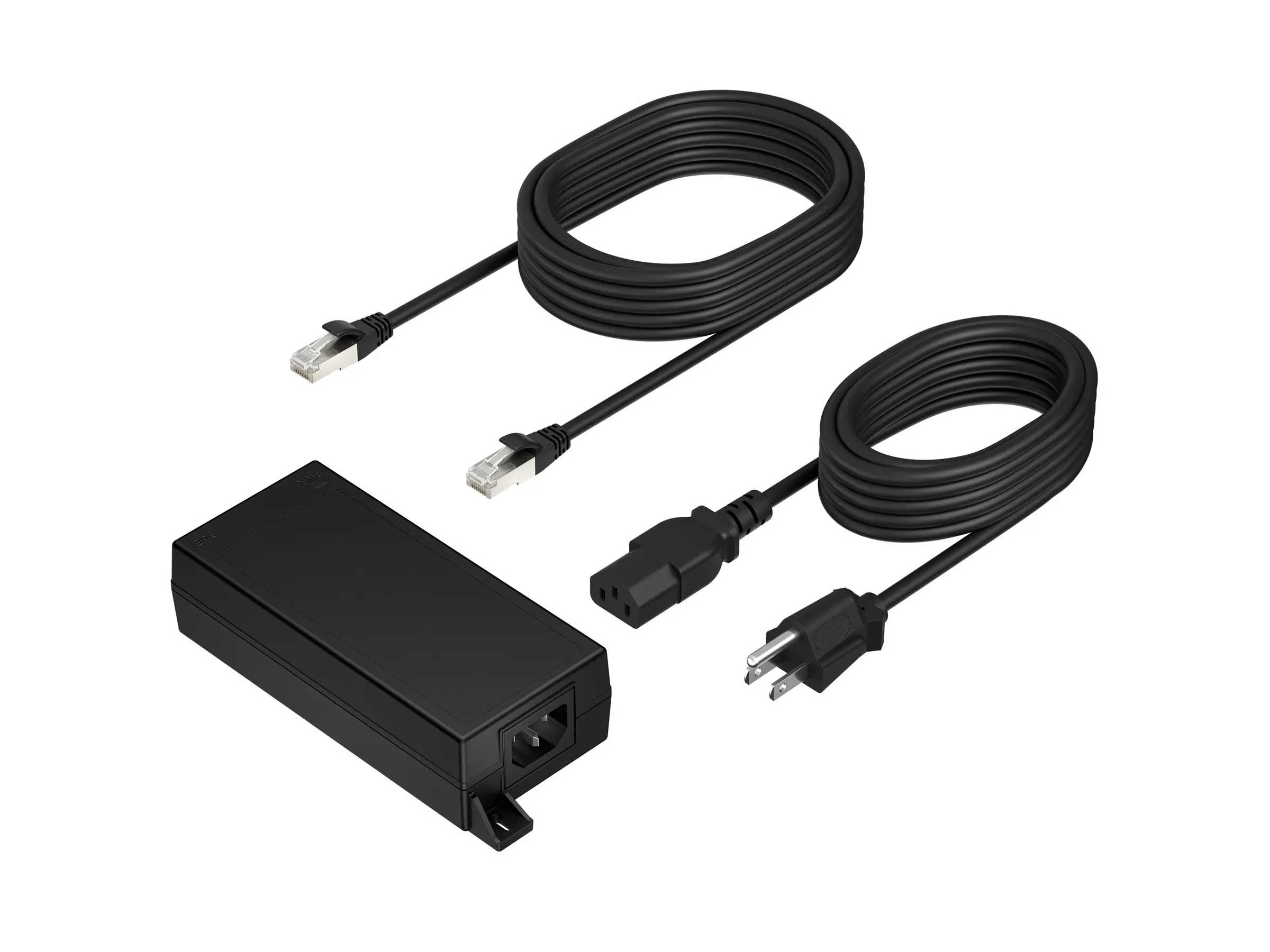 HP Poly PoE++ 65W 2.5G Adapter with 3.66m CAT6A Cable and Power Cord EMEA INTL English Loc Euro plug - image 1
