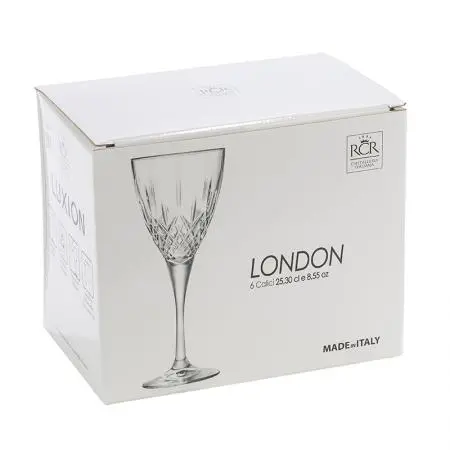 Комплект 6 чаши за вино RCR Italy, колекция LONDON - image 3