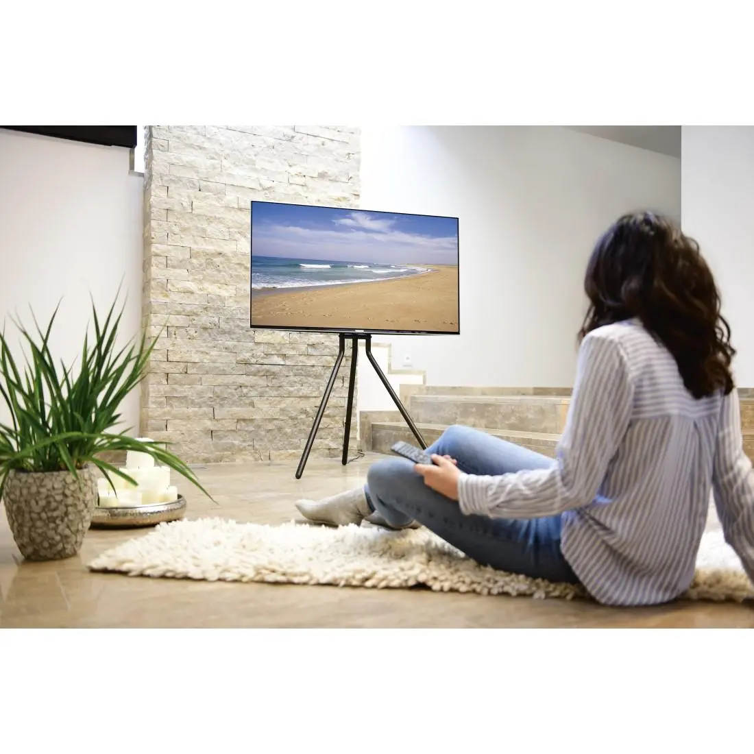 Стойка за TV Easel Design , до 191см / 75"/, до 40кг, черна - image 2
