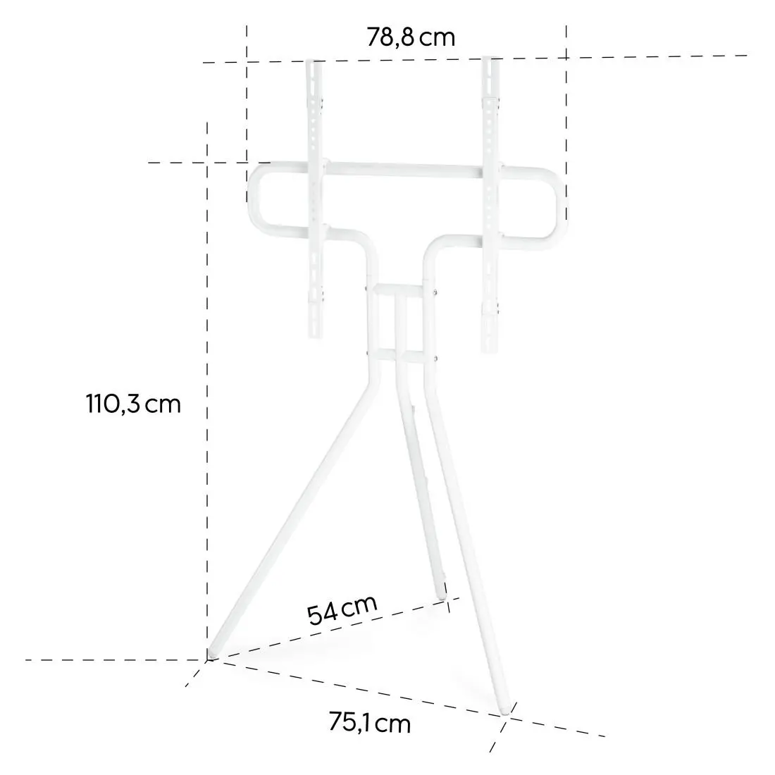 Стойка за TV Easel Design , до 191см / 75"/, до 40кг, бял - image 12