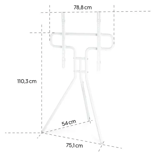 Стойка за TV Easel Design , до 191см / 75"/, до 40кг, бял - image 12