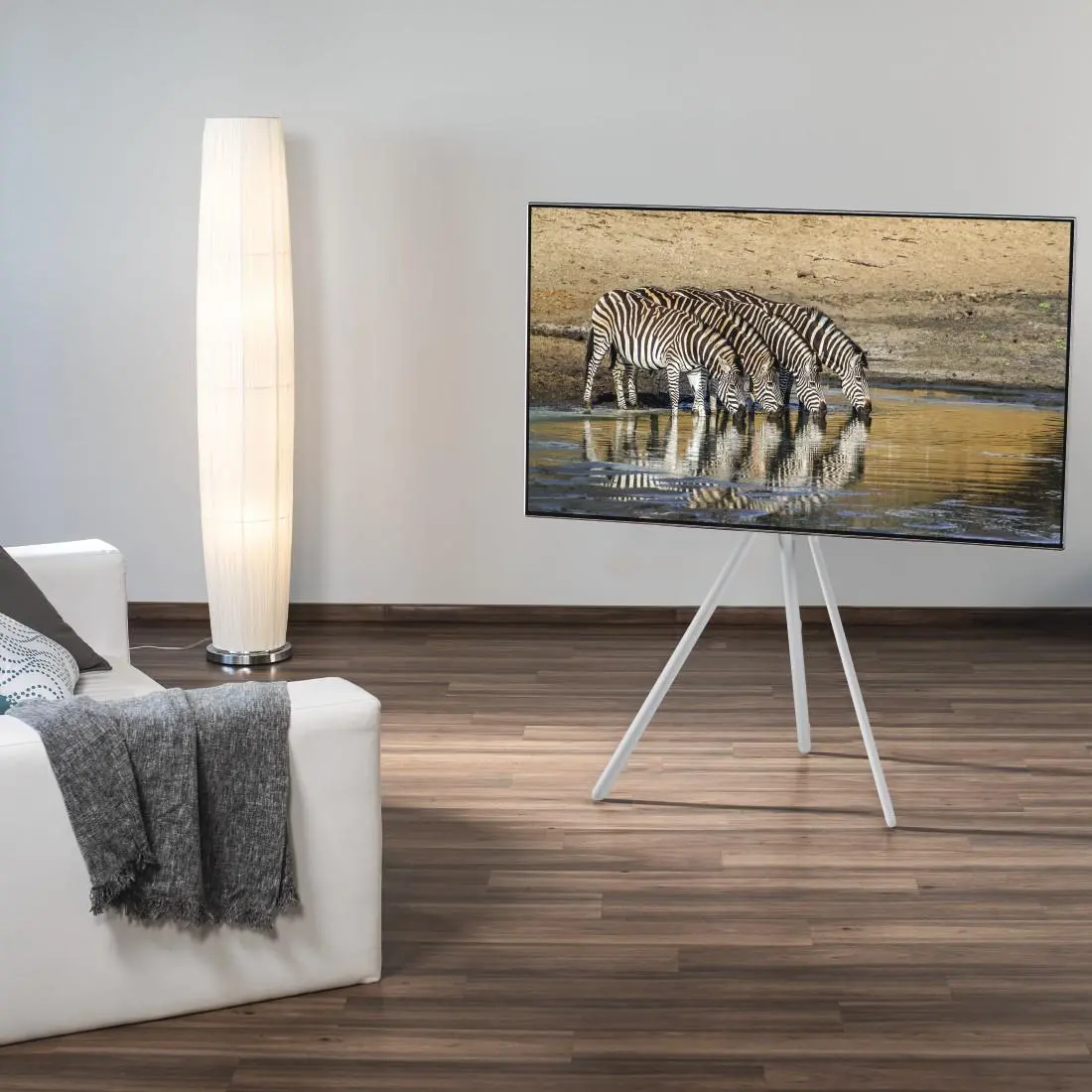 Стойка за TV Easel Design , до 191см / 75"/, до 40кг, бял - image 6