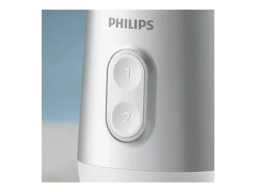 PHILIPS Мини Блендер Series 3000 350W ProBlend 2 настройки на скоростта бяло и метал - image 3