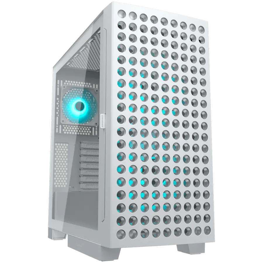 COUGAR AIRFACE ECO RGB PC Case, Mid Tower, White