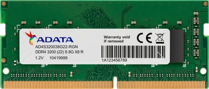 Памет, ADATA 8GB DDR4 3200 MHz SO-DIMM