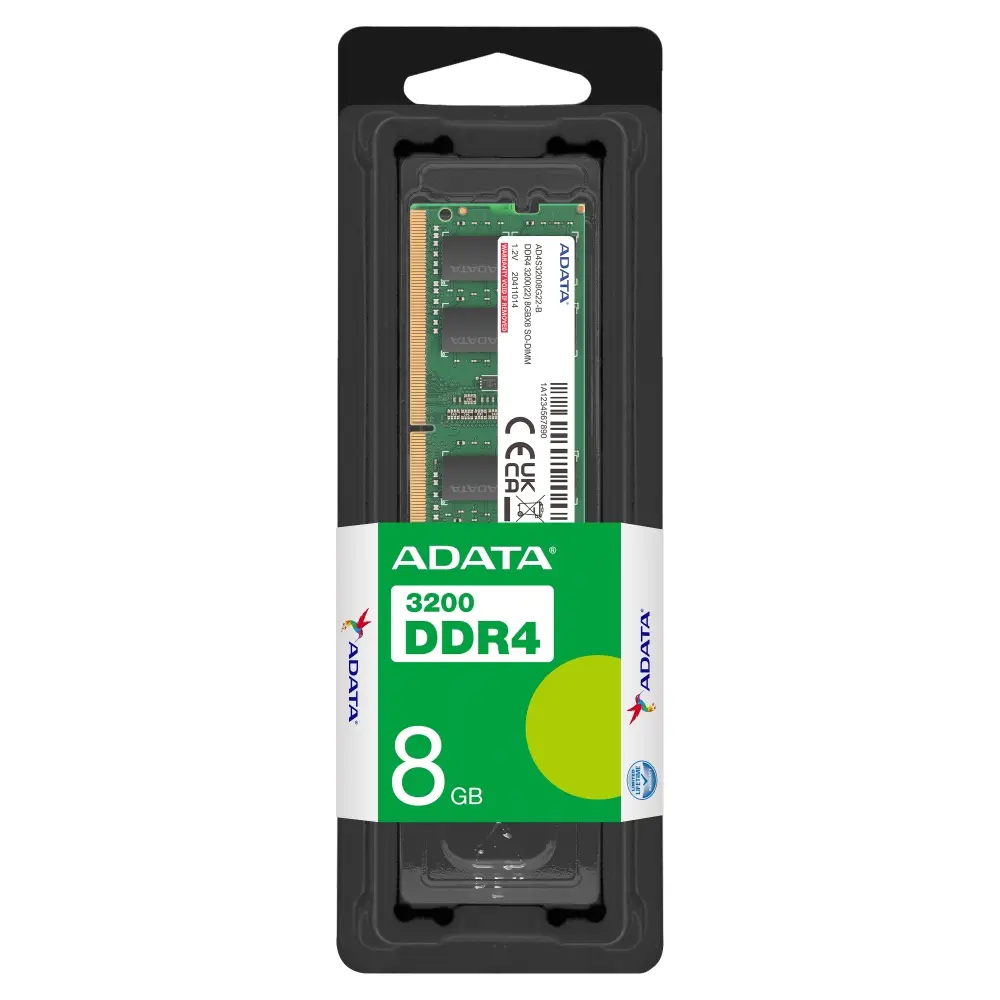 Памет, ADATA 8GB DDR4 3200 MHz SO-DIMM - image 1