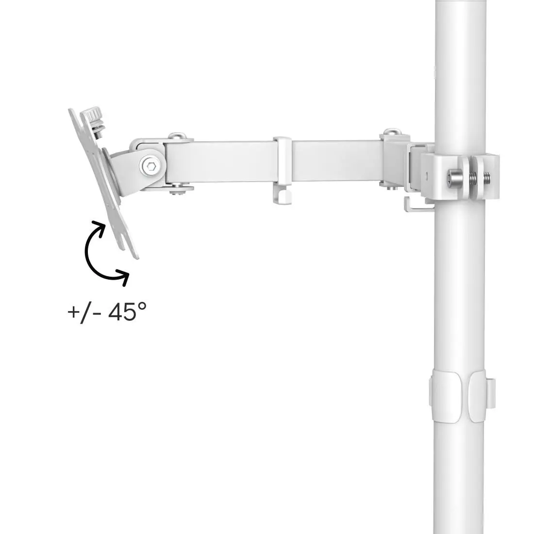 HAMA Стойка за монитор за бюро ( 13" - 35"), регулируема, 2 рамена,12кг, бял - image 10