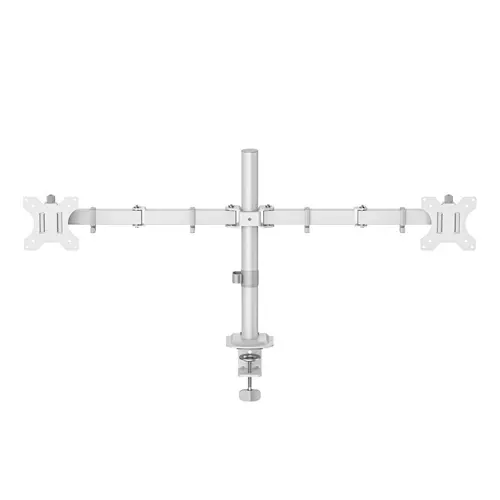 HAMA Стойка за 2 монитора за бюро, регулируема, 13" - 35", 12 кг, Бял - image 1