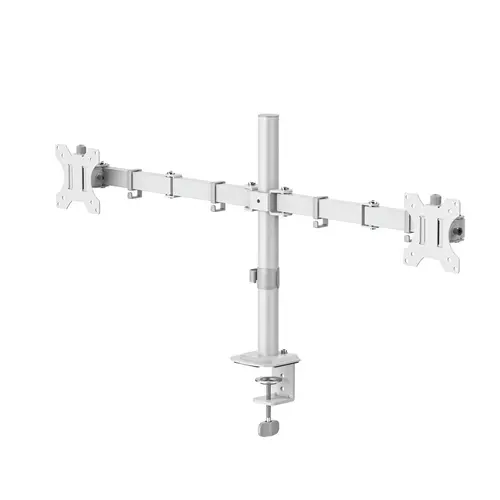 HAMA Стойка за 2 монитора за бюро, регулируема, 13" - 35", 12 кг, Бял - image 7