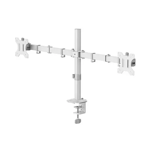 HAMA Suport pentru 2 monitoare de birou, reglabil, 13" - 35", 12 kg, Alb - 1