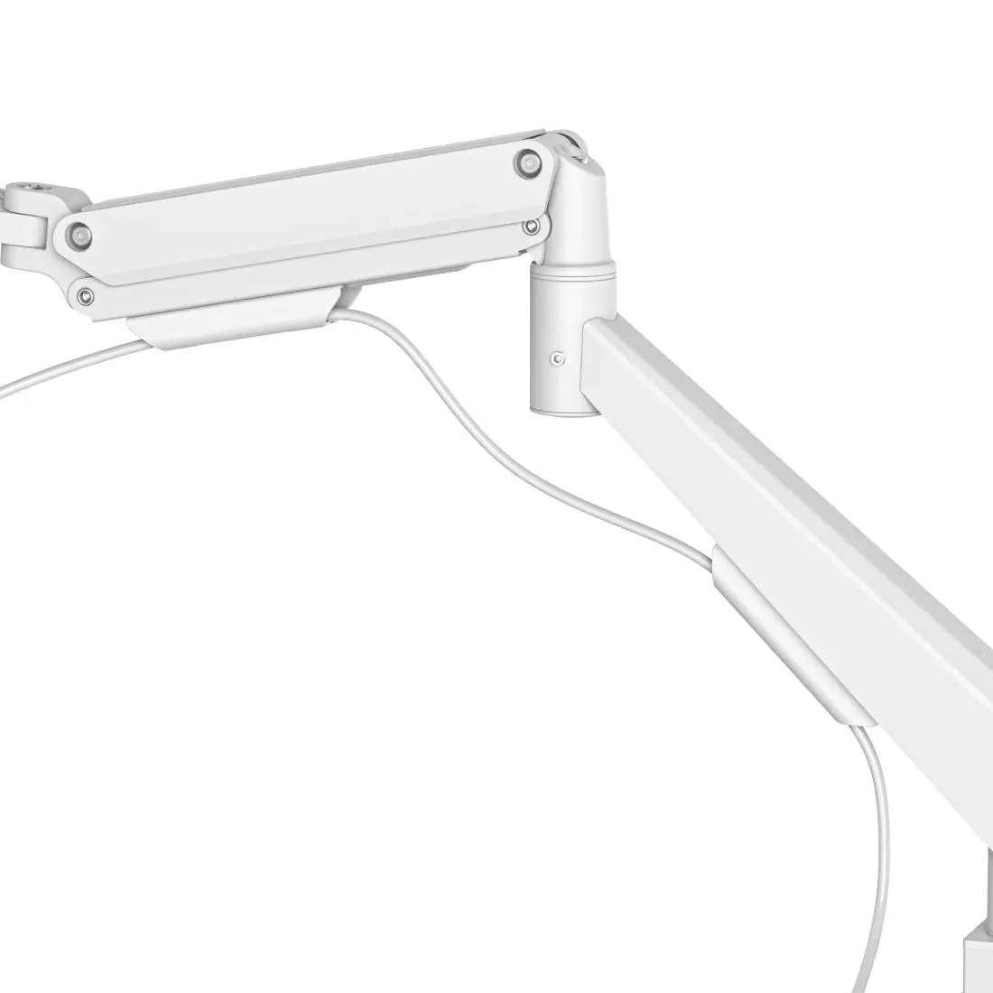 HAMA Стойка за 2 мониторa за бюро, 17"-35", регулируема, газова пружина, бял - image 6