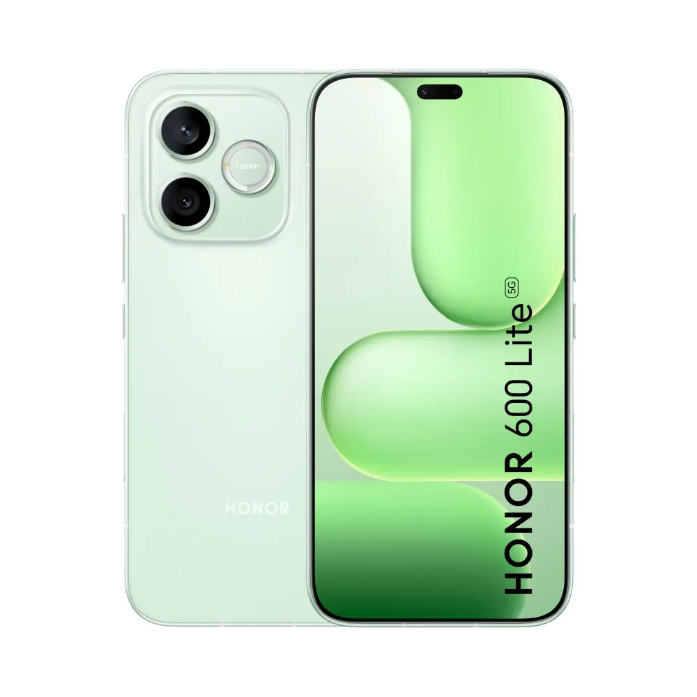 Мобилен телефон, Honor 600 Lite 8GB+256GB Sprout Green, Luna-N31C, 6.6" 120Hz, AMOLED, 2412x1080, 5G, MediaTek Dimensity 7100-Elite (4x2.4 GHz & 4x2 GHz) , 8GB, 256GB, Camera 108+5MP/Front 16MP, 6520mAh, FPT, BT 6.0, USB Type-C 2.0, Android 16, MagicOS 10