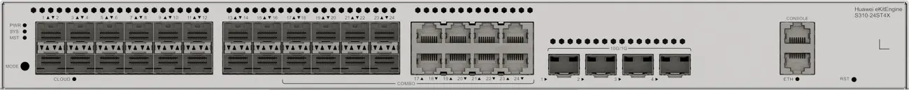 Комутатор Huawei S310-24ST4X, 24x1G SFP, 4x10G SFP+, L2+ - image 3