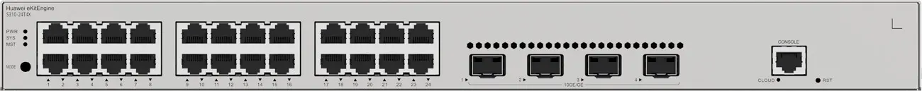 Комутатор Huawei S310-24T4X, 24x1G SFP, 4x10G SFP+, L2+ - image 2