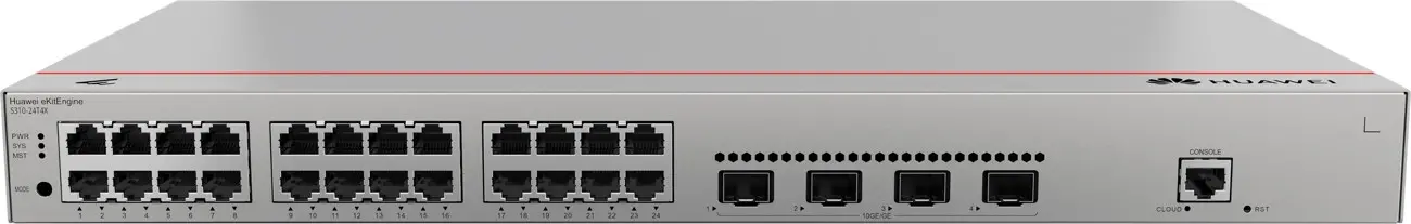 Комутатор Huawei S310-24T4X, 24x1G SFP, 4x10G SFP+, L2+ - image 3