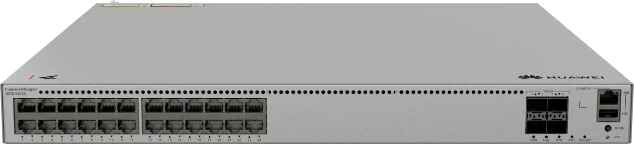 Комутатор Huawei S310-24U4X, 24x1G POE++, 4x10G SFP+, L2+ - image 2