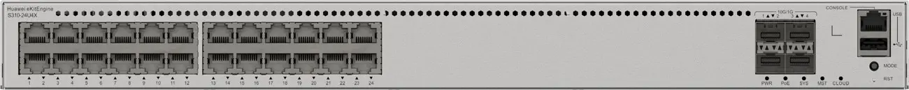 Комутатор Huawei S310-24U4X, 24x1G POE++, 4x10G SFP+, L2+ - image 3