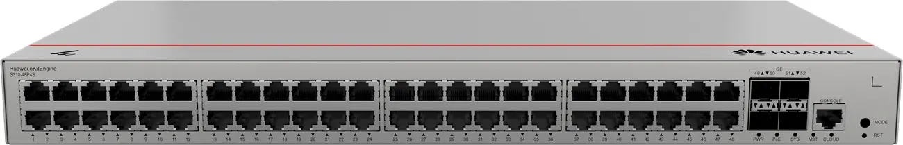 Комутатор Huawei S310-48P4S, 48x1G POE+, 4x1G SFP, 380W, L2+ - image 2