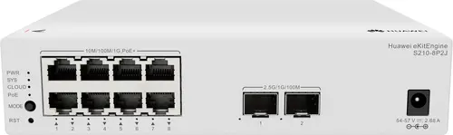 Комутатор Huawei S210-8T2J, 8x1Gb POE, 2x2.5Gb SFP, L2, 26 Gbit/s, 128 W - image 3