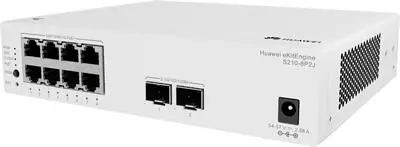 Комутатор Huawei S210-8T2J, 8x1Gb POE, 2x2.5Gb SFP, L2, 26 Gbit/s, 128 W